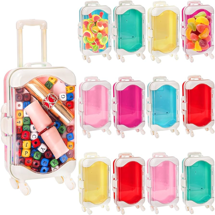 Yopay 12 Pack Mini Suitcase Candy Box, Tiny Gift Packaging Box for Girls Birthday Party, Wedding,... | Amazon (US)