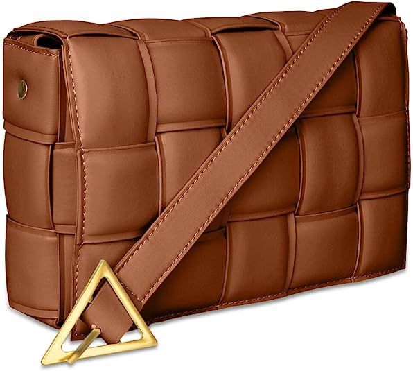 Padded Cassette Woven Crossbody Bags Purse for Women Men Woven Shoulder Handbag Clutch Bags for W... | Amazon (US)