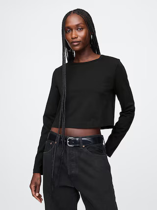 Organic Cotton VintageSoft Cropped T-Shirt | Gap (US)