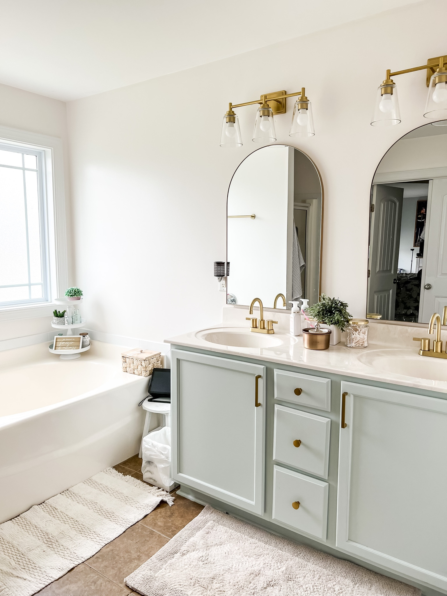 Bathroom makeover, bathroom lighting, bathroom mirrors, bathroom faucet, bathroom ideas, brass gold, sink

#LTKhome #LTKstyletip #LTKfindsunder100
