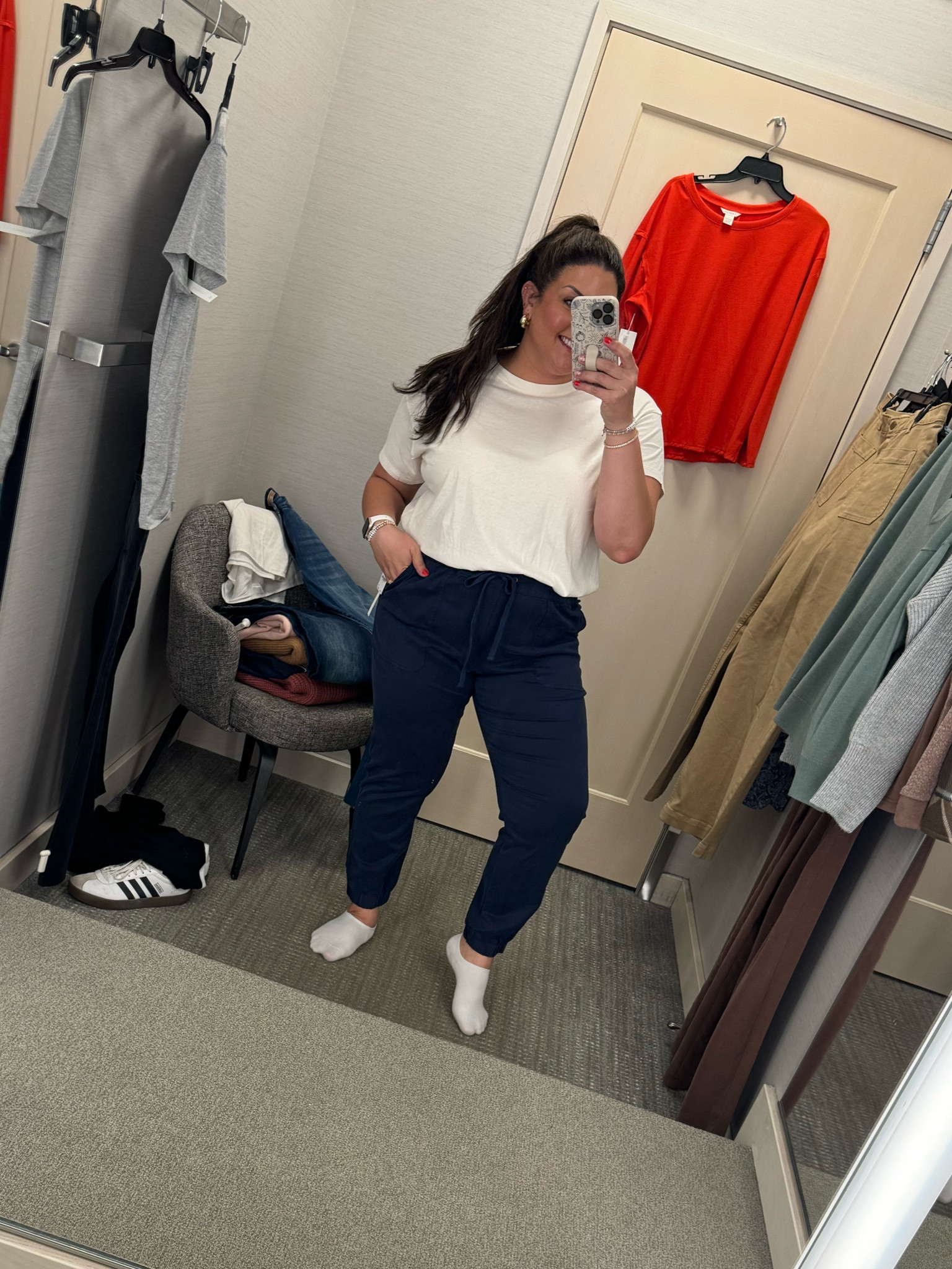 I love that these joggers are a little structured so they’re not sweatpant material! Wearing an XL. 

#LTKMidsize #LTKxNSale #LTKSaleAlert