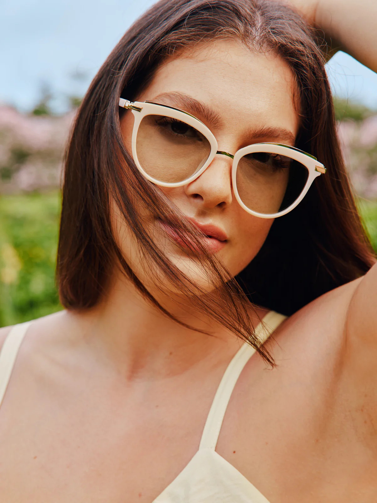 Cat Eye Gradient Lens Sunglasses With Box | Bloomchic