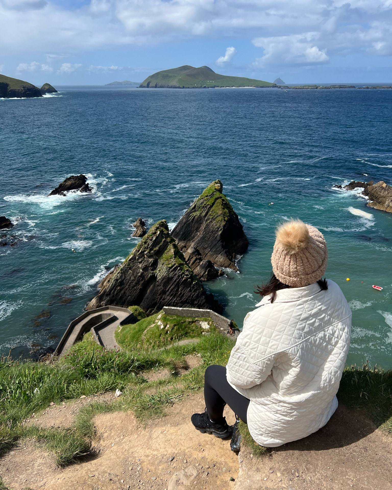 What I wore in Dingle Ireland / travel outfit / black leggings / quilted jacket / black sneakers / hiking outfit 

#LTKActive #LTKTravel #LTKFitness