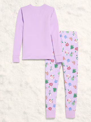 Gender-Neutral Snug-Fit Graphic Pajama Set for Kids | Old Navy (US)