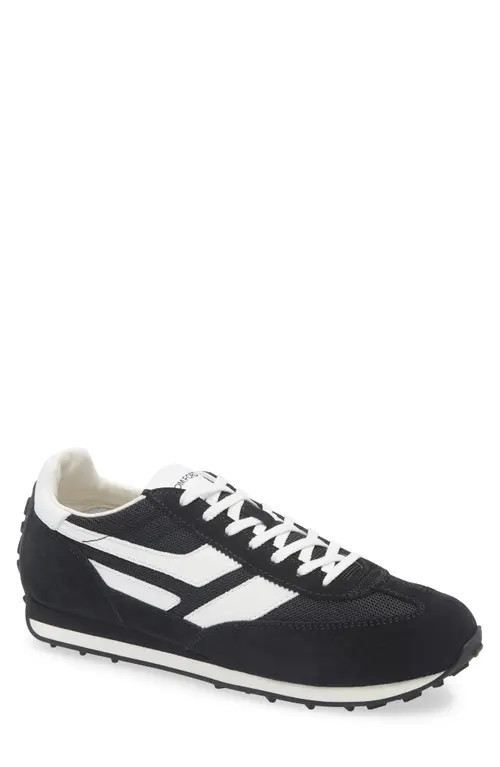 TOM FORD Mick Mixed Media Sneaker in 3Nn01 Black/Black at Nordstrom, Size 12Us | Nordstrom