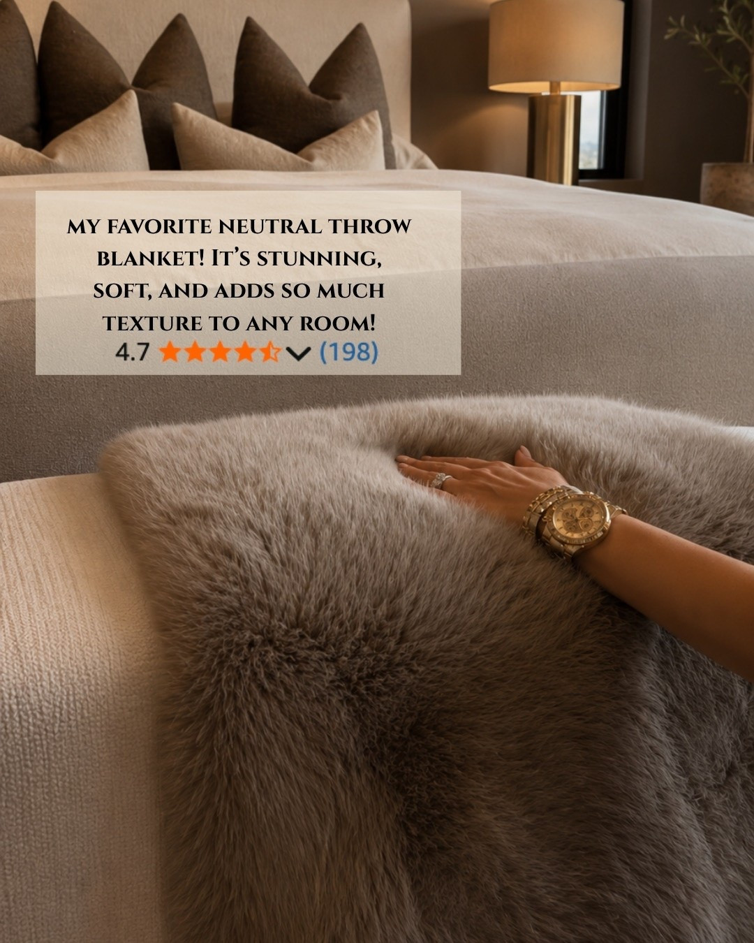 I always add a throw blanket to all my cozy spaces, and this one happens to be one of my absolute favorites.
Summerthompsonstyles

---

throw blanket cozy decor home styling soft textures modern home living room essentials neutral decor cozy spaces

#LTKU #LTKHome #LTKdayinmylife