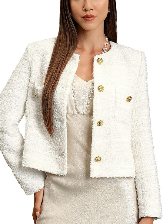 Cropped Tweed Blazers for Women | Amazon (US)