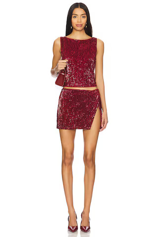 Lovers and Friends Selma Top in Oxblood from Revolve.com | Revolve Clothing (Global)