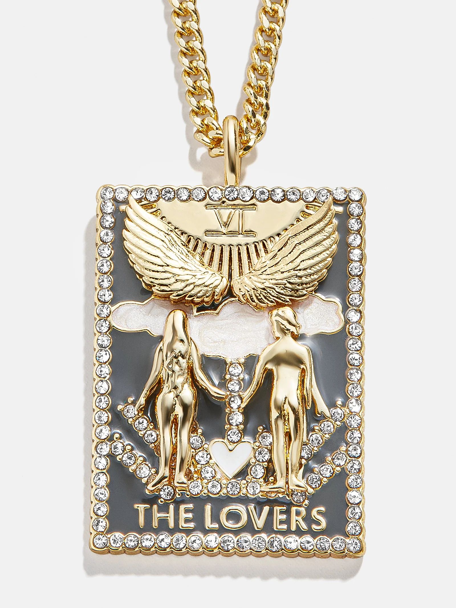 Tarot Card Necklace-The Lovers | BaubleBar (US)