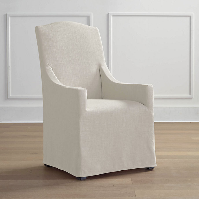 Turin Slipcovered Dining Arm Chair | Frontgate
