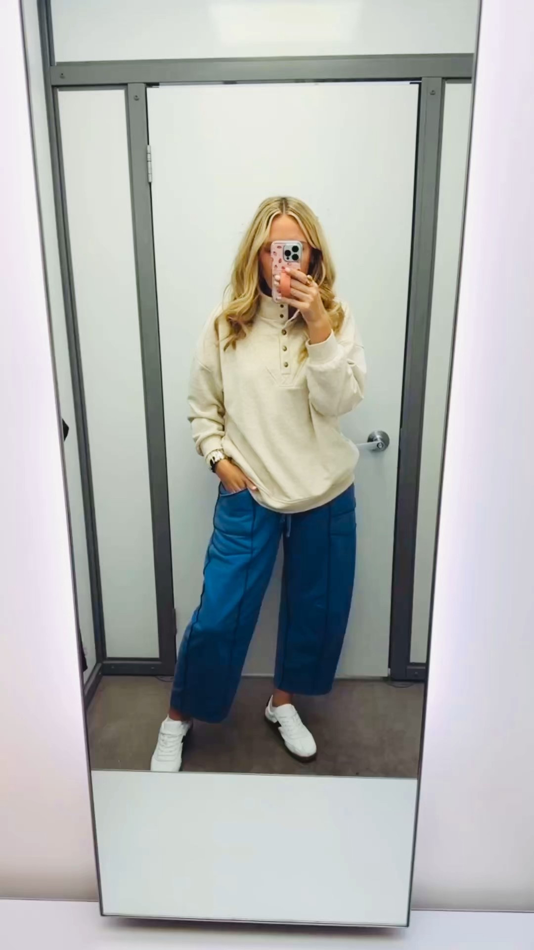 Walmart outfit of the day 🤍
This button-down pullover is on rollback for only $12 and it’s such a good everyday basic — soft, easy to layer, and the kind of piece you’ll reach for constantly. I paired it with these Free People–inspired barrel sweats that I own in multiple colors. They’re insanely comfortable, super well made, and they wash beautifully.

Wearing a medium in the sweats.

#LTKFinds #LTKSaleAlert #WalmartFashion #AffordableStyle #WalmartOutfit #BarrelSweats #AthleisureStyle #ComfyOutfit #WalmartWardrobe #LTKFallFashion

#LTKSeasonal #LTKCyberWeek #LTKSaleAlert