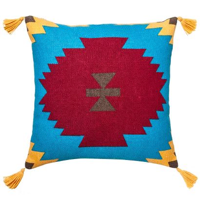 Mudhut™ Handwoven Center Burst Toss Pillow (18x18") | Target