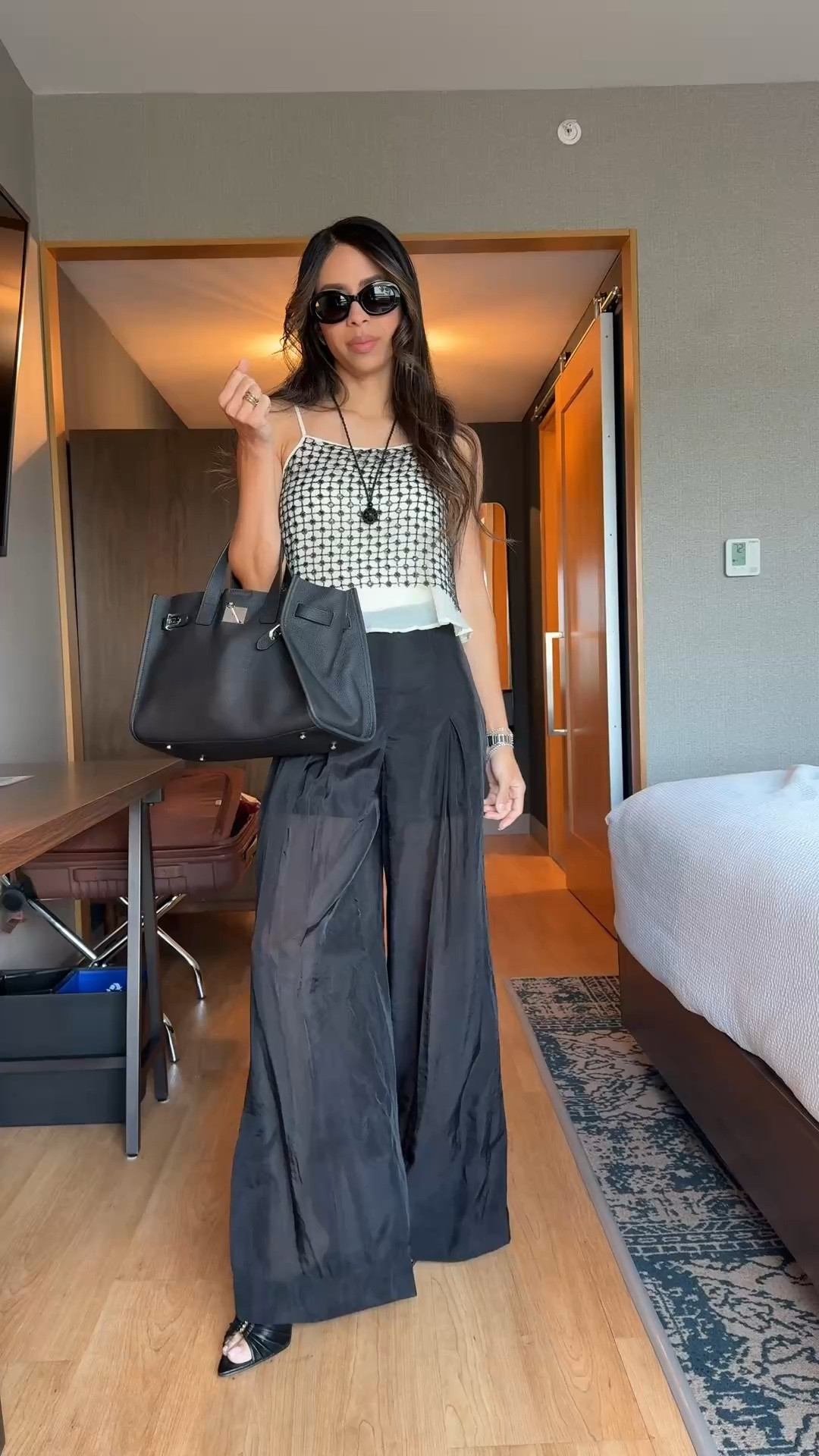 The subtle kind of statement 🖤

A metallic-thread sequin top with semi-sheer organza pants — textured and elevated without going over the top. As a bridal designer, it’s the quiet details in a fabric that get me every time ✨

#LTKgrwm #LTKWorkwear #LTKootd
