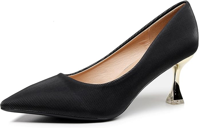 VenusCelia Women's Golden-Sun Pump Stiletto Heel Shoe | Amazon (US)