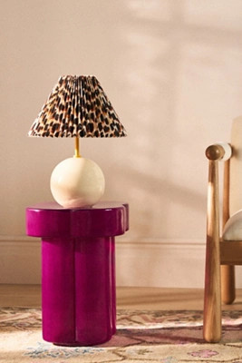 Sommer Printed Pleated Empire Shade Ceramic Table Lamp | Anthropologie (US)
