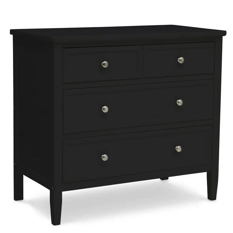 Delta Children Epic 3 Drawer Dresser with Interlocking Drawers, Black Ebony | Walmart (US)