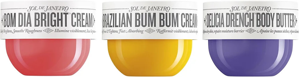 SOL DE JANEIRO Brazilian Bum Bum Cream, Bom Dia Bright Cream, and Delicia Drench Body Butter 75 m... | Amazon (US)