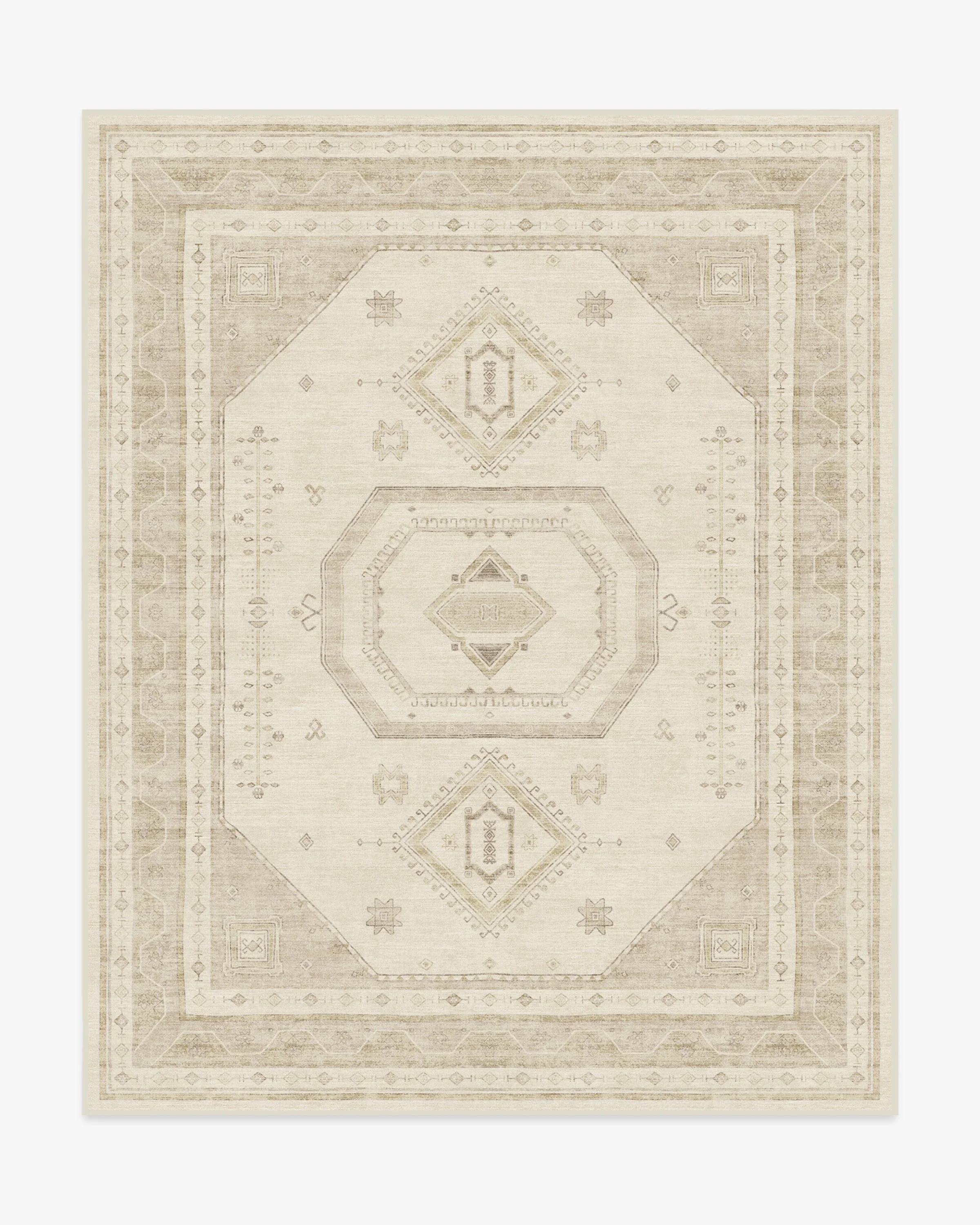 Shira Ivory & Natural Rug | Ruggable US | Ruggable
