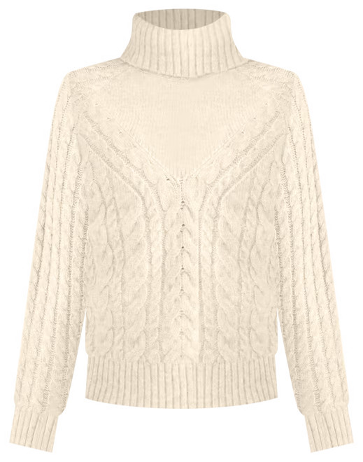 Style & Co Women's Lurex Cable-Knit Turtleneck Sweater, Created for Macy's - Macy's | Macy's