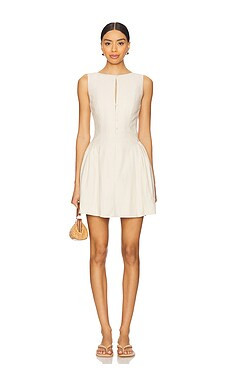 SOVERE Eve Mini Dress in Neutral from Revolve.com | Revolve Clothing (Global)