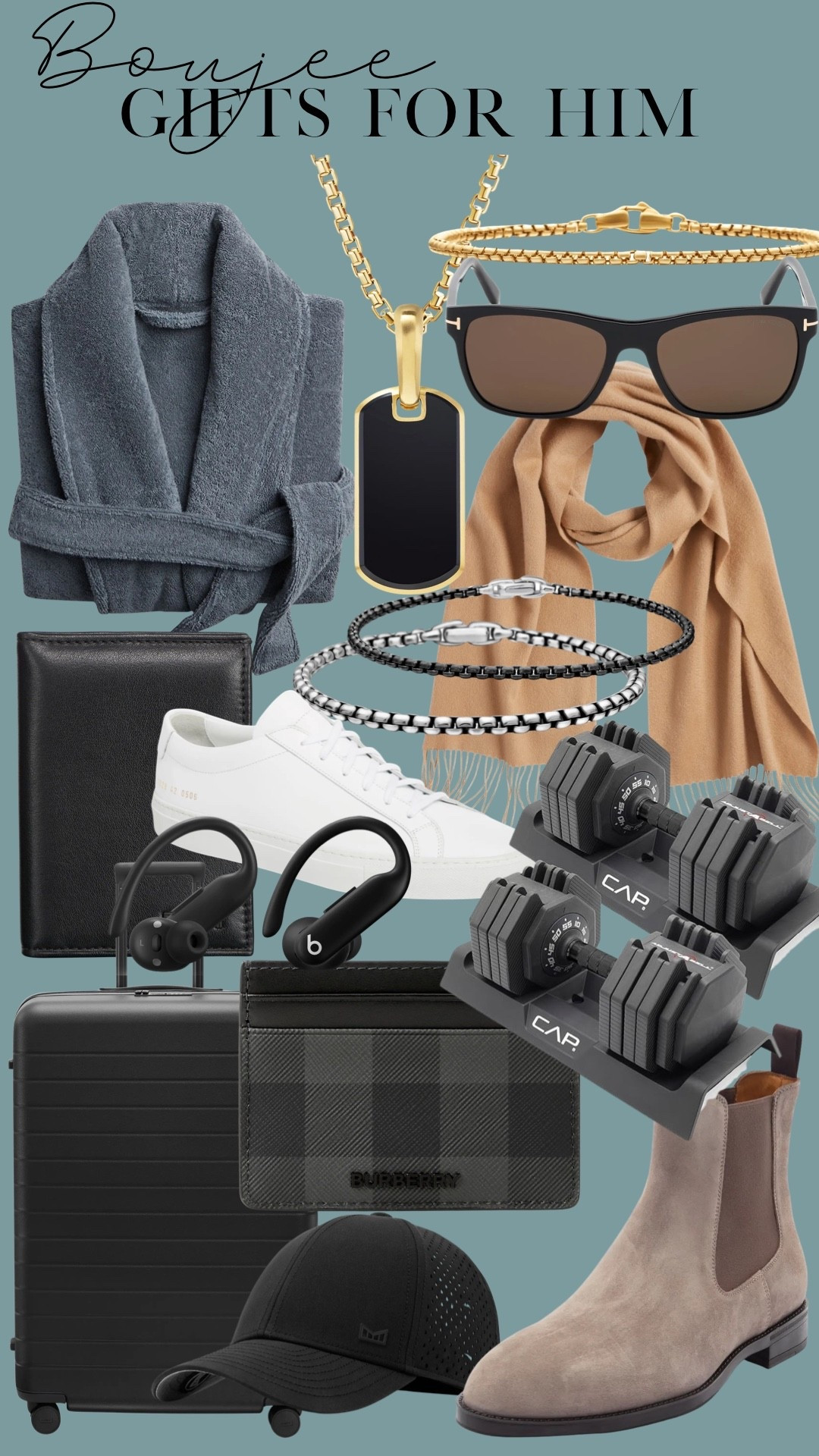 Boujee gifts for him gifts husband boyfriend brothers gift guide luxe luggage sneakers David yurman jewelry 

#LTKHoliday #LTKGiftGuide #LTKMens