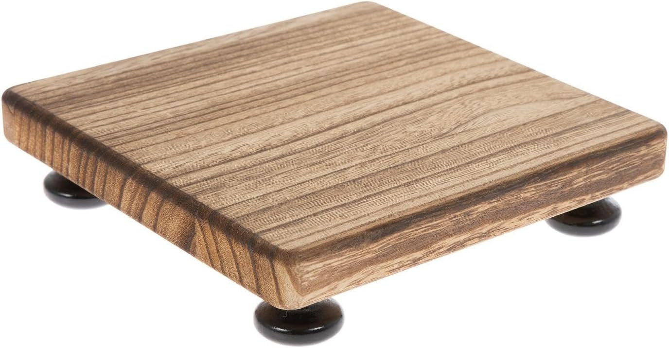 Hobby Lobby Large Square Wood Riser, 8.3 x 8.3 x 2.16 inch, Natural | Amazon (US)
