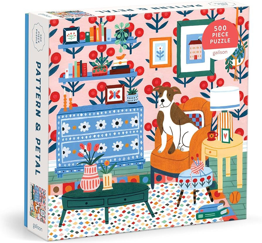 Galison Pattern & Petal – 500 Piece Jigsaw Puzzle Featuring Beautiful Artwork of A Floral Livin... | Amazon (US)