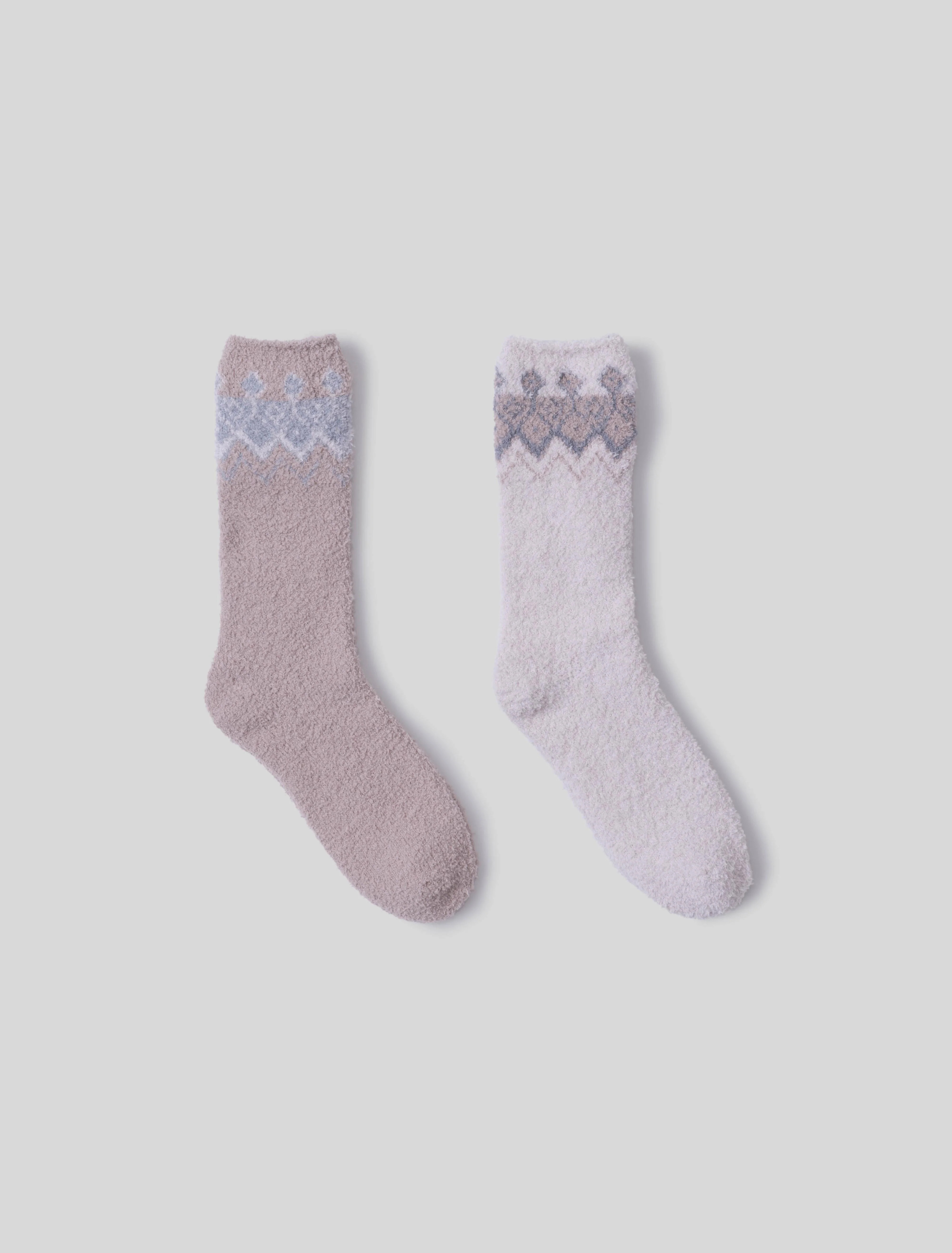 CozyChic® Fair Isle Sock Set | Barefoot Dreams