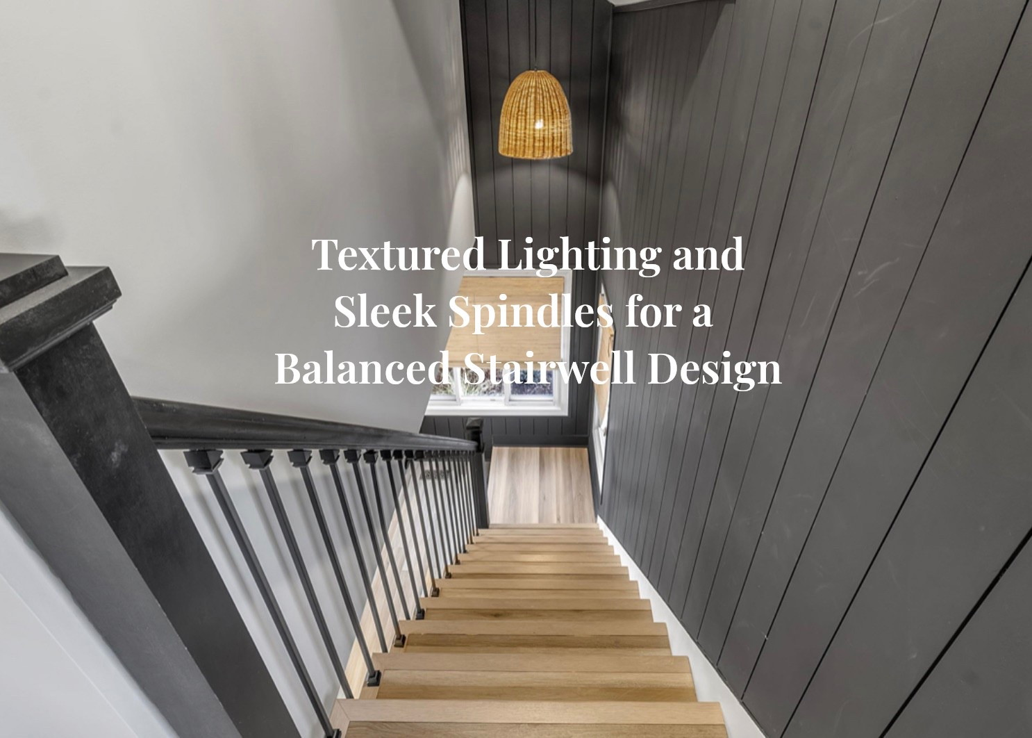 The mix of black iron spindles and a woven rattan pendant brings the perfect balance of contrast and warmth. The natural texture softens the bold lines, creating a modern coastal feel that instantly elevates this stairwell design.

Shop here! 

#ltkhome #stairwelldesign #lightingdetails #moderncoastal #interiorstyling #amandaandcodesign

#LTKStyleTip #LTKHome