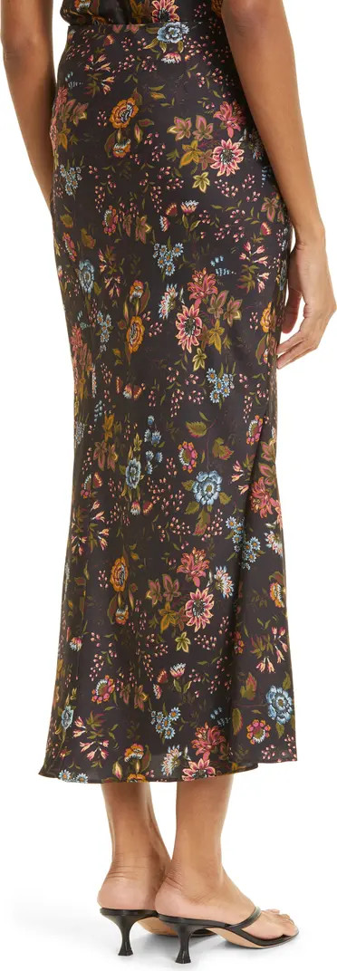 Clover Floral Silk Blend Skirt | Nordstrom