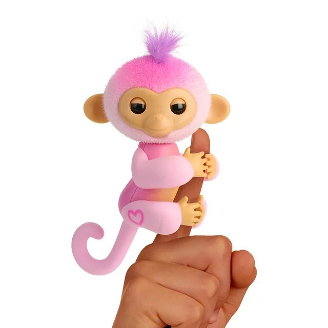 Fingerlings Interactive Baby Monkey Harmony, 70+ Sounds & Reactions, Heart Lights Up, Fuzzy Faux ... | Walmart (US)