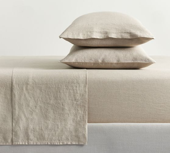 Classic Belgian Flax Linen Sheet Set | Pottery Barn (US)