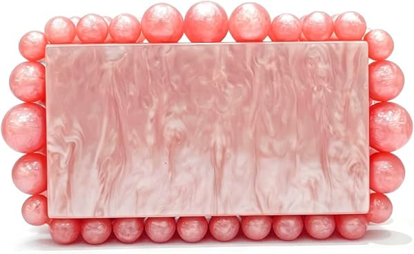 CUXVA Acrylic Evening Clutch Bag for Women Glitter Marble Purse Handbag for Wedding Party Prom | Amazon (US)