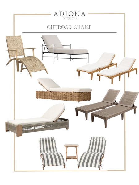 Outdoor chaises for your poolside! 

#LTKHome #LTKSeasonal #LTKSaleAlert