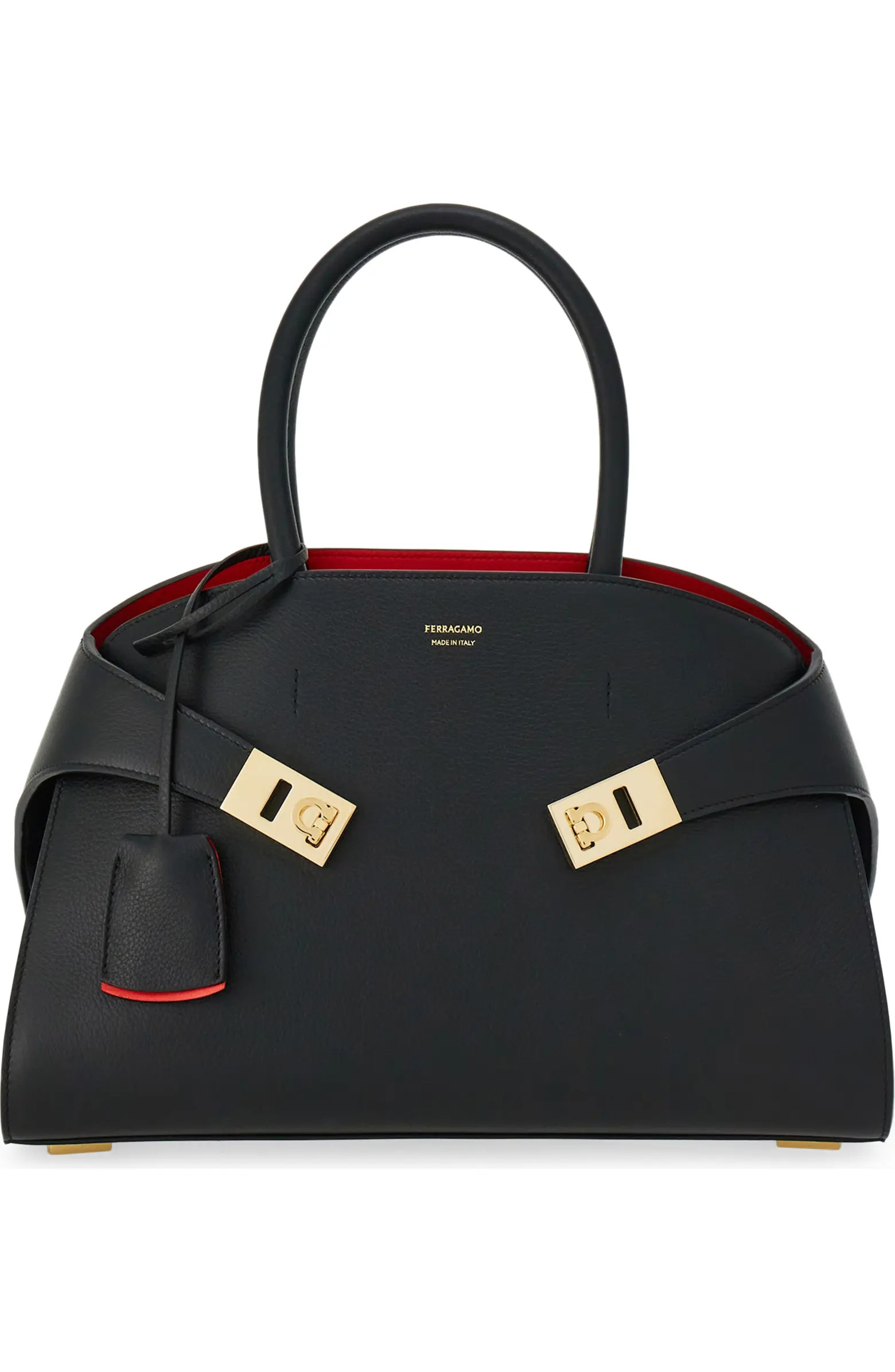 Hug Small Leather Top-Handle Bag | Nordstrom