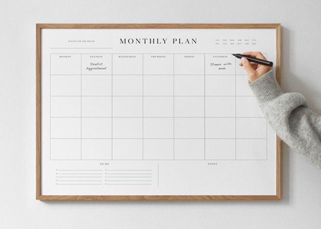 Monthly Planner Poster | Desenio