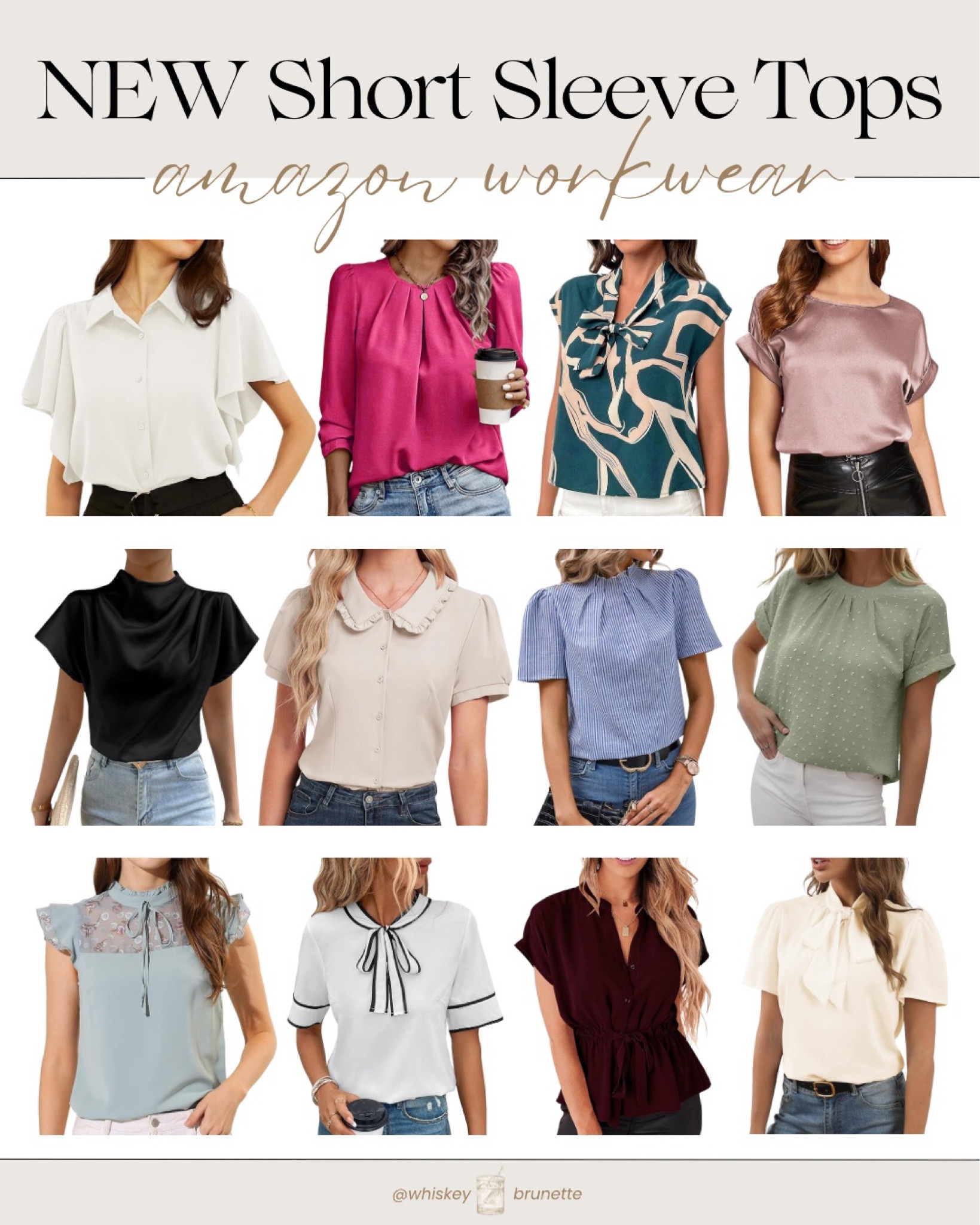 Check out these short sleeve blouses for work! All new from Amazon. 

Work Blouse | Blouses for Work | Work Outfit | Workwear | Amazon Work Tops | Work Tops | Short Sleeve Top

#LTKworkwear #LTKstyletip #LTKfindsunder50