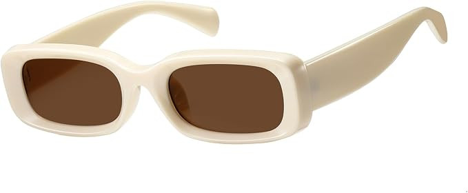 kimorn Rectangle Sunglasses for Women Men, Retro 70s UV Protection | Retro Frame Sun Glasses, UV4... | Amazon (US)