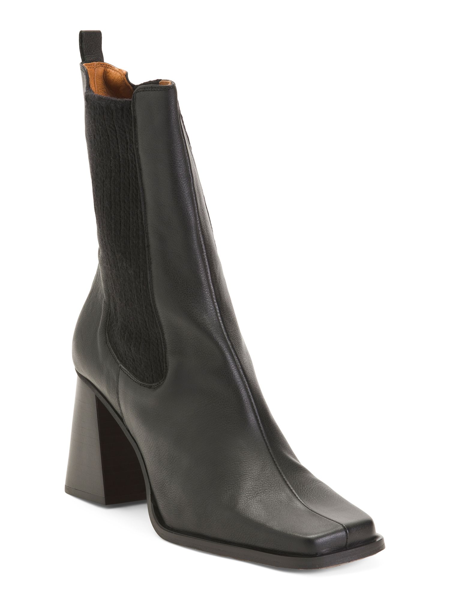 Made In Spain Block Heel Chelsea Leather Booties | Women's Shoes | Marshalls | Marshalls