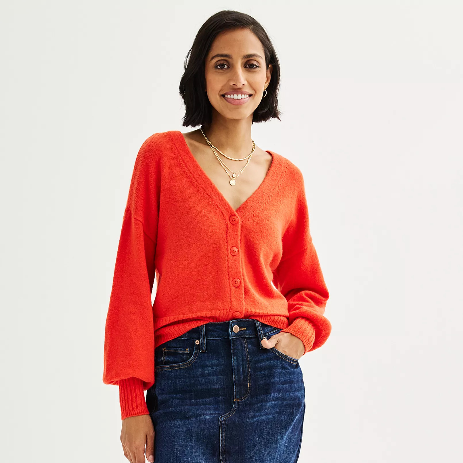 Women's Sonoma Goods For Life® Button Front Cardigan | Kohl's