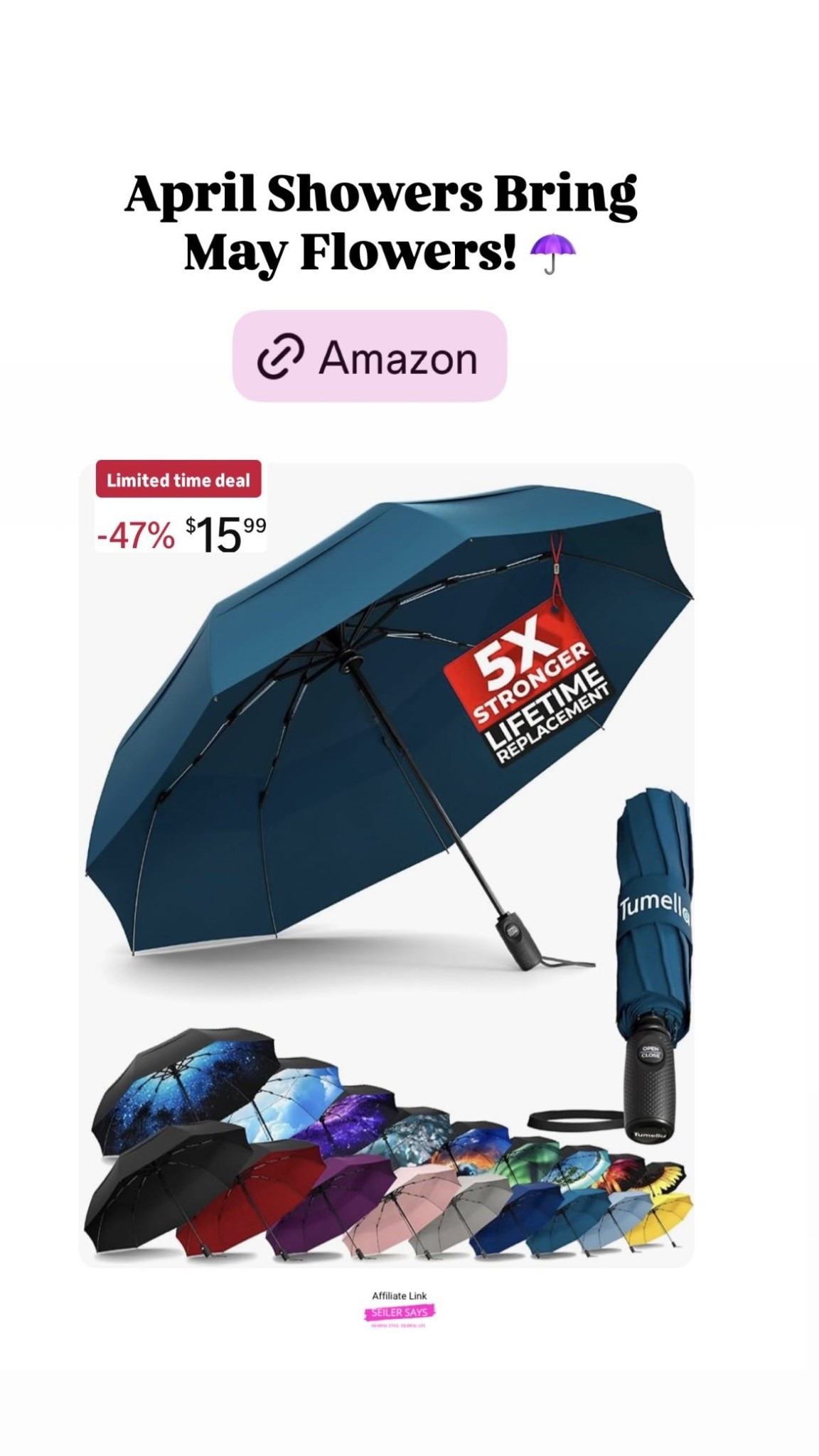 April Showers Bring May Flowers! ☂️ Grab this Amazon umbrella to keep you dry in the rain. Many colors!

#LTKTravel #LTKOver40 #LTKSaleAlert