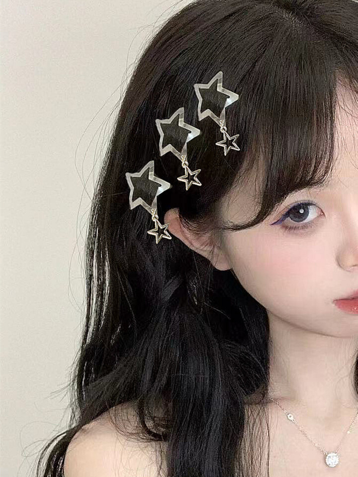 10pcs Star Decor Hair Clip For Daily Casual Outing Wear Street Tiaras | SHEIN USA | SHEIN