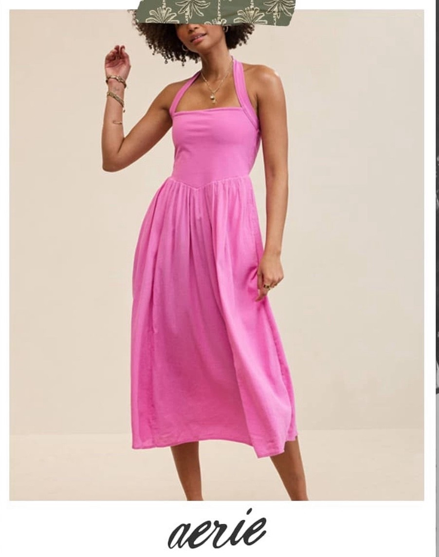 Aerie At The Barre Halter Dress is now 46% off
Comes in 4 colors.

#LTKSaleAlert