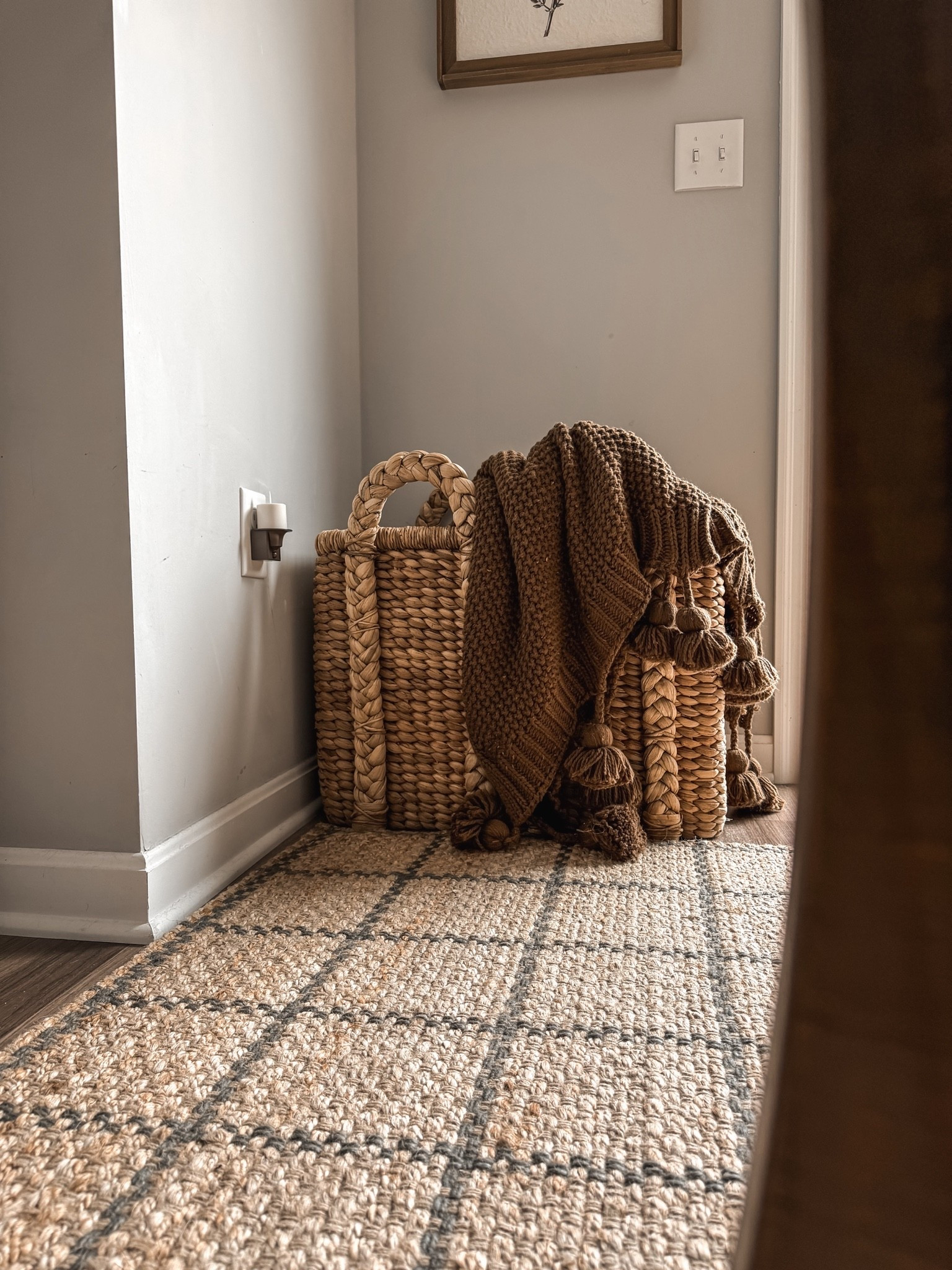 It’s the little cozy corners for me 🤎

Cozy home decor, woven storage basket, chunky knit throw blanket, neutral home decor, cozy corner styling, vintage inspired home decor, cottage style decor, warm neutral interiors, textured home decor, farmhouse home decor, cozy home essentials, decorative blanket basket, natural woven basket, cozy living room ideas