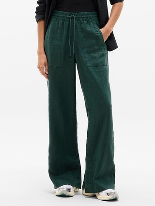 Retreat Linen High Rise Wide Leg Pant | Athleta