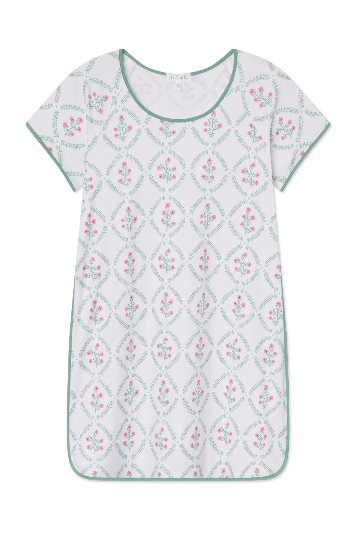 Pima Nightgown in Boxwood Wreath | Lake Pajamas