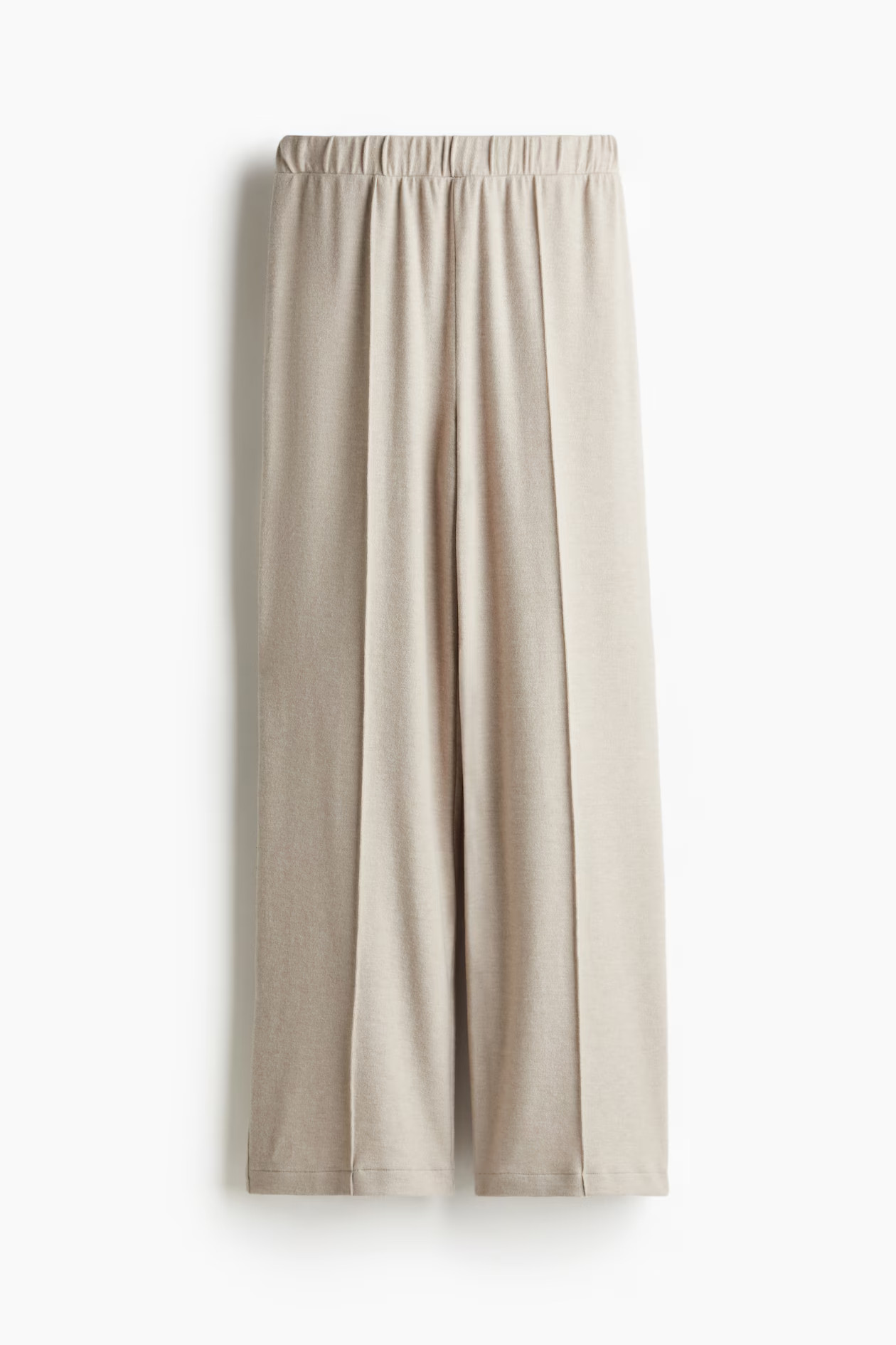Hose mit Bügelfalten - Hoher Bund - Lang - Hellbeige - Ladies | H&M AT | H&M (DE, AT, CH, NL, FI)
