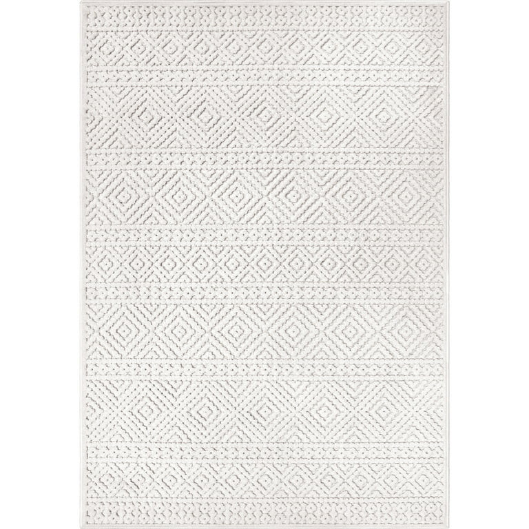 My Texas House Cheyenne 5'2" X 7'6" Natural Geometric Area Rug - Walmart.com | Walmart (US)