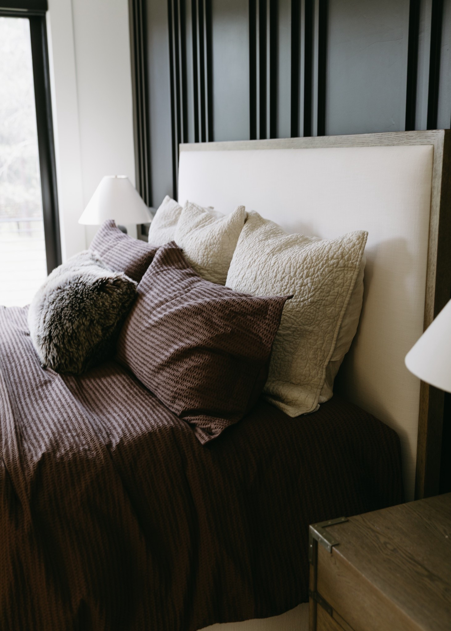 I like to change out my bedding every season. This bedding set has a cozy waffle texture and I’m loving the brown tones for fall. The bed is RH Cayden Campaign. 

#LTKStyleTip #LTKHome #LTKSeasonal