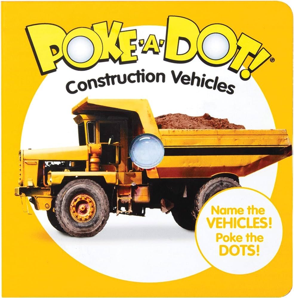 Melissa & Doug Children’s Book – Poke-a-Dot: Construction Vehicles (Board Book with Buttons t... | Amazon (US)
